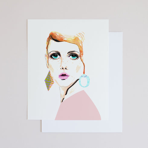 TWIGGY FASHIONISTA ARCHIVAL ART PRINT